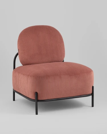 Кресло Стоун велюр рельефный коралловый Stool Group арт.УТ000039987