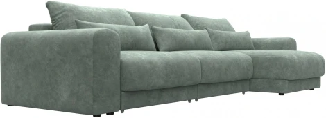 Диван угловой Лига-056 НПБ Лонг угол универсальный Лига Диванов (Велюр) арт.129174