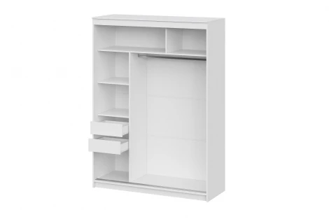 Шкаф Арника-купе "ШКП 3" (1,6) Белый текстурный
