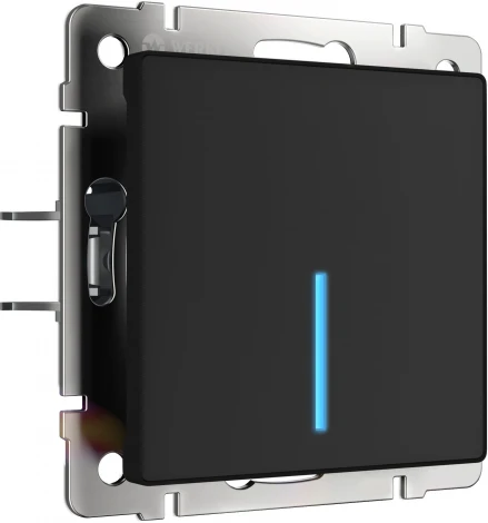 Умный сенсорный выключатель одноклавишный (черный) Werkel W4510608 (a048326)