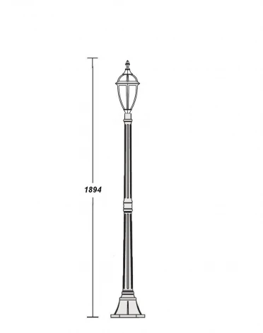 Наземный фонарь Oasis Light California S 84208
