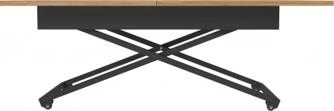 Стол универсальный трансформируемый Калифорния АНДРЭ Loft ЛДСП Дуб вотан/Черный