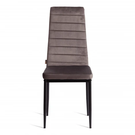 Стул Easy/Изи (мод. JSC02-1)/1 шт. в упаковке металл, флок, 41х52х96см, темно-серый HLR24/черный Tetchair 24596