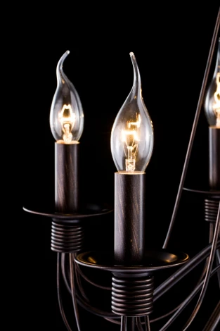 Подвесная люстра Freya Velia FR2046-PL-06-BR (220V, на цепи, подсвечник, свеча)