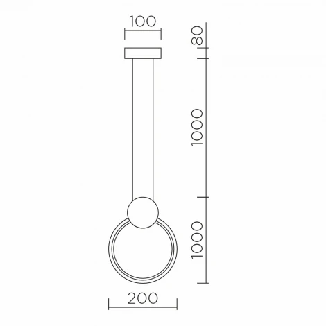 Подвесной светильник светодиодный с регулировкой цветовой температуры LED4U LED4U 8575 BK