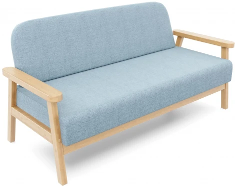 Диван Arsko прямой Флори М береза рогожка голубая