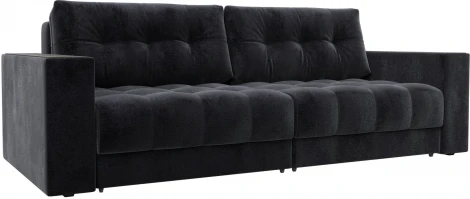 Диван прямой с декором Лига-049 НПБ Лига Диванов (Велюр) арт.128407