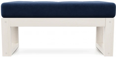 Банкетка Arsko Амбер беленый дуб синий велюр