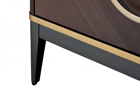 151SV-10001 Тумба прикроватная шпон 2 ящика 60*60*40см Garda Decor