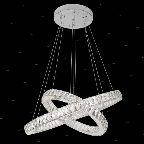 Подвесной светильник ярусный Eletto Olimpia EL330P60.1 (LED, 220V, пульт управления, на тросе, кольцо)