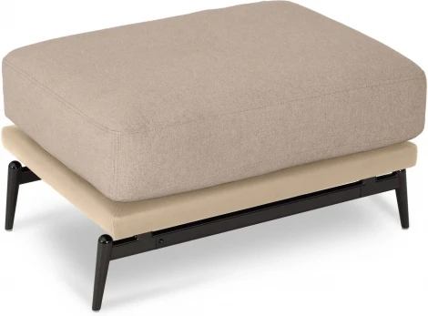 Пуф Ispani ОГОГО (арт.808353), (Ткань,Экокожа/Бежевый)