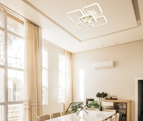 Люстра потолочная светодиодная Square 10220/5 LED*120W White