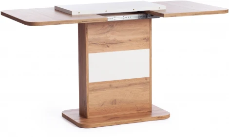 Стол обеденный SMART ЛДСП, 105-140х68,6х75 см, Дуб вотан/Белый Tetchair 18991