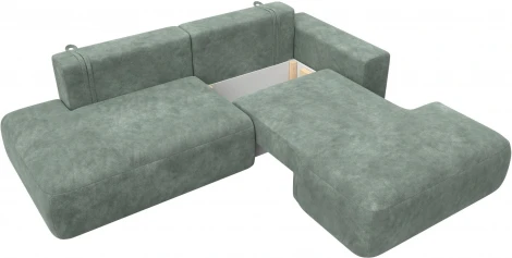 Диван угловой Лига-036 НПБ Модерн правый угол Лига Диванов (Велюр) арт.127766