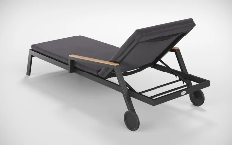 Шезлонг Gardenini Sogno S (Алюминий,Ткань/Темно-серый,Антрацит) SSGNS.010500.N3