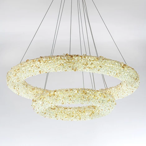 Подвесной светильник светодиодный хрустальный с регулировкой цветовой температуры и яркости Modelux MODESTYLE MS.6000.800.500 GD