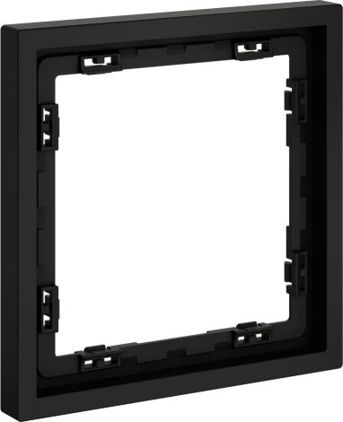 Рамка на 1 пост (черный матовый) Voltum S70 VLS100108