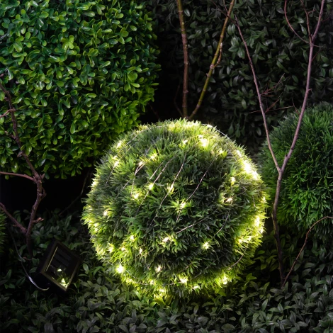 Садовая гирлянда светодиодная на солнечной батарее Нить теплый свет 10 м ЭРА ERASF22-42