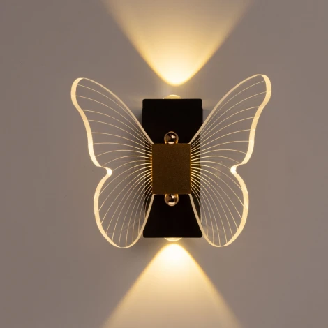 Настенный светильник светодиодный с бабочками De City Конти 488024801 (220V, бабочки)
