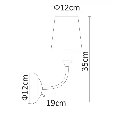 Бра Arte Lamp Patricia A9022AP-1CC