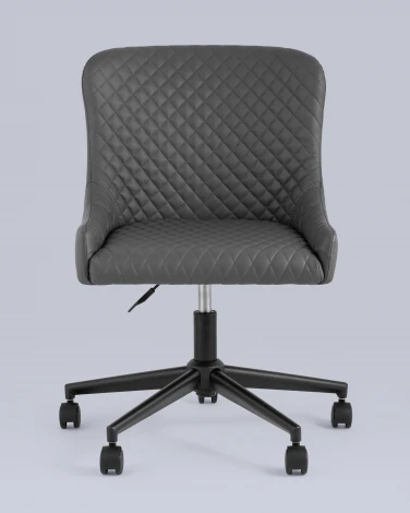 Стул офисный Ститч Хани экокожа серый УТ000031319