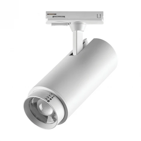 Трековый светильник однофазный светодиодный Lightstar Fuoco P+CCT 218026 с выбором мощности, цветовой температуры и угла освещения 220V 22W