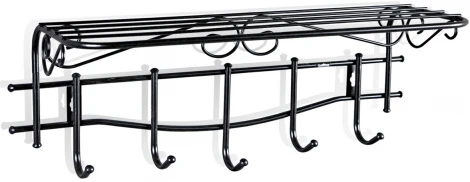 Вешалка Грация 1/5 черный/черный Sheffilton 9858341402