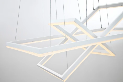 Подвесной светильник светодиодный с пультом с регулировкой цветовой температуры и яркости LED4U L11001-3 WH