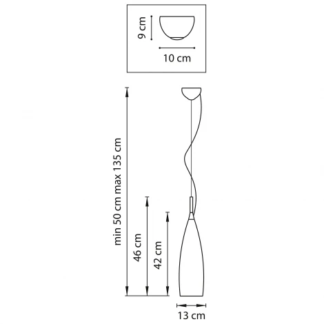 Подвесной светильник Lightstar Volare 804010 (220V, на проводе, ваза)