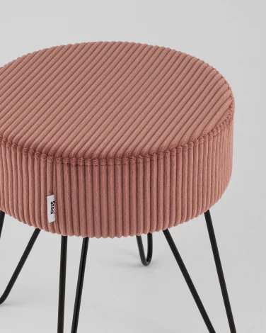 Пуф Stool Group Спейси велюр рельефный молочный арт.УТ000040015