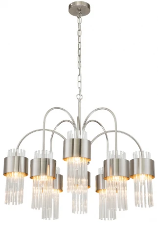 Подвесная люстра Garda 656/8PL E14*40W Satin nickel