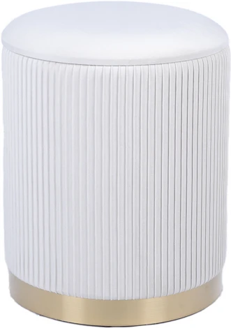 Пуф Шарлотта с ящиком велюр бежевый Stool Group арт.УТ000039500