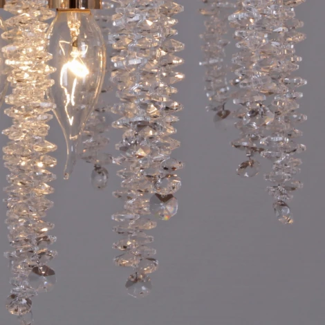 Подвесная люстра хрустальная Reluce 08286-0.4-06 FG (220V, на цепи)