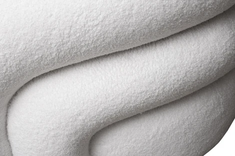 Кресло Monblan поворотное букле белое Hush000 93*90*70см Garda Decor арт.MONBLAN-K-HUSH000