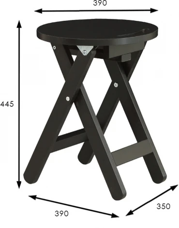 Табурет складной венге Mebelik арт.008419