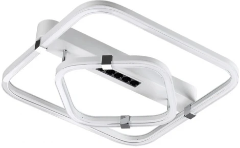 Потолочная люстра Sonex Trecky 7665/64LS пластик/белый LED 64Вт 3000-4000-6000K 545х505 IP20 пульт ДУ (220V)