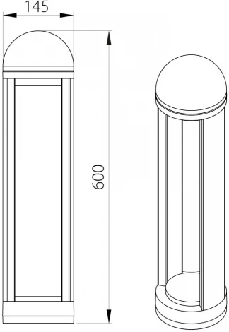 Наземный уличный светильник светодиодный IP54 Natural Concepts Dwell NC-003103RH-60-SB (220V, круглые)