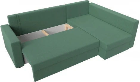 Диван угловой Мансберг правый угол (Зеленый/Рогожка) Лига Диванов арт.121540