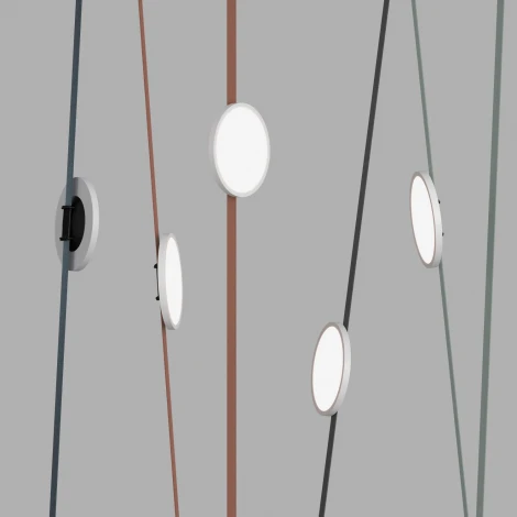 Трековый светильник 48V Denkirs Belty Flow DK5566-WH+BK (LED, круглые)