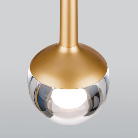 Подвесной светильник Elektrostandard DLS028 6W 4200K золото (LED, 220V, на проводе, шар)