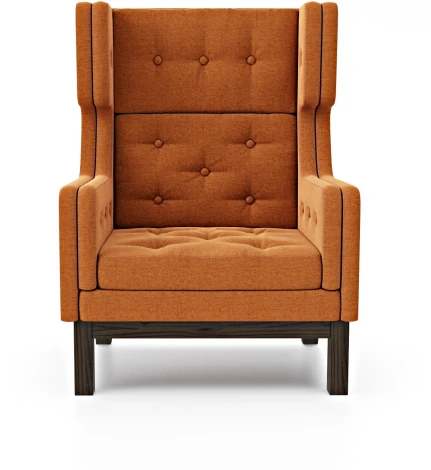 Кресло Arsko Айверс Хай Венге рогожка оранжевая
