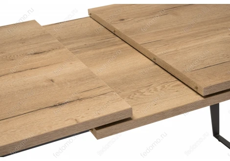 Стол Woodville Кхал галифакс натуральный / графит 462078