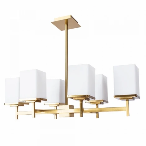 Потолочная люстра на штанге Divinare Fawaris 4504/17 LM-6 (220V, куб)