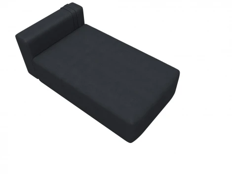 Модуль канапе Лига-060 НПБ (ЛДСП,Брус,Фанера,Замша/Темно-серый) Лига Диванов 129559