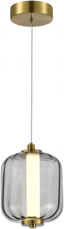 Подвесной светильник ST Luce Summer SL1193.313.01 Латунь/Дымчатый LED 1*10,8W 3000K