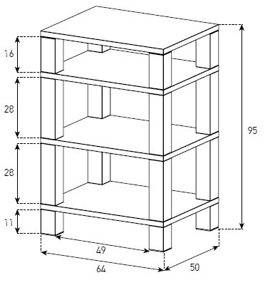 Hi-Fi стойка Sonorous RX 5040 B-HBLK
