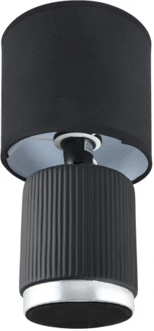 Настольная лампа Lumion Kaisa 8179/1T черный, керамика/текстиль E14 1*40W 220V (выключатель, круглые)