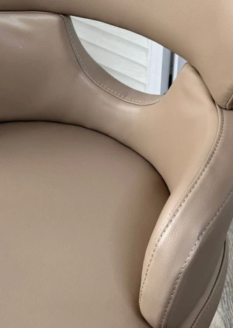 Стул ВАЛТЕР (VALTER) HF017-20 Коричнево-серый, экокожа / Темно-серый каркас, ®DISAUR M-City 64683