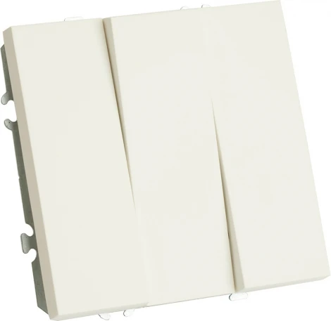 Выключатель трехклавишный (белый) Stekker Эмили 49870