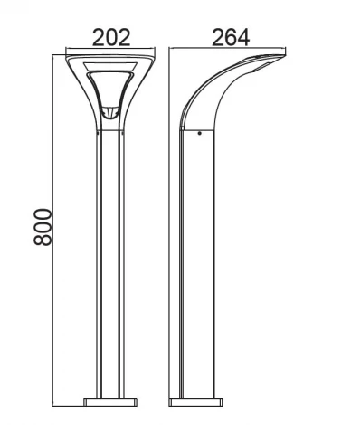 Наземный светильник Oasis Light W2522S-800